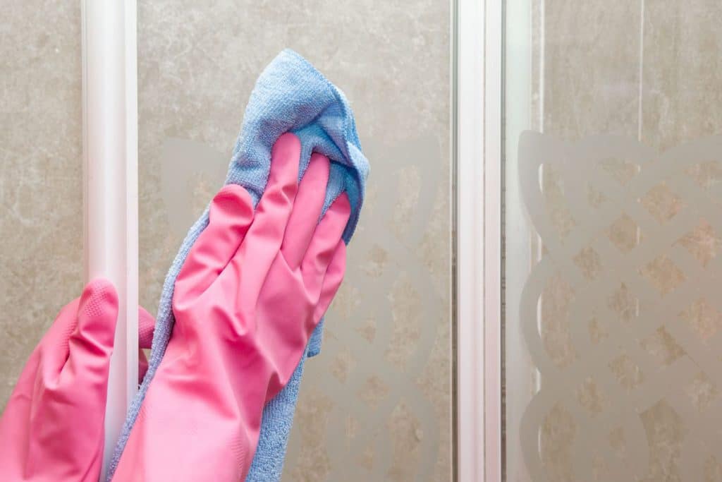 Descriptive blog post about the proper way to clean a shower from Garman's Cleaning